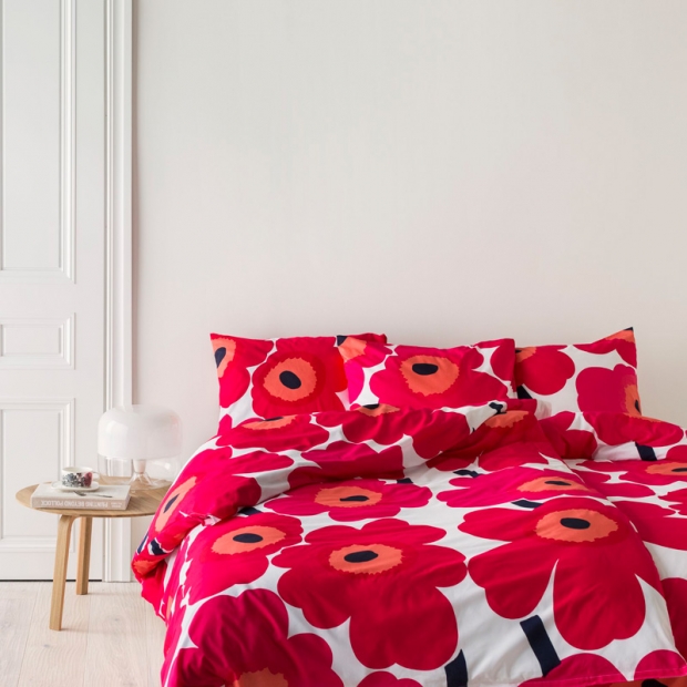 Unikko bedding 220x240, red