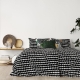 Räsymatto bedding 150x210, black