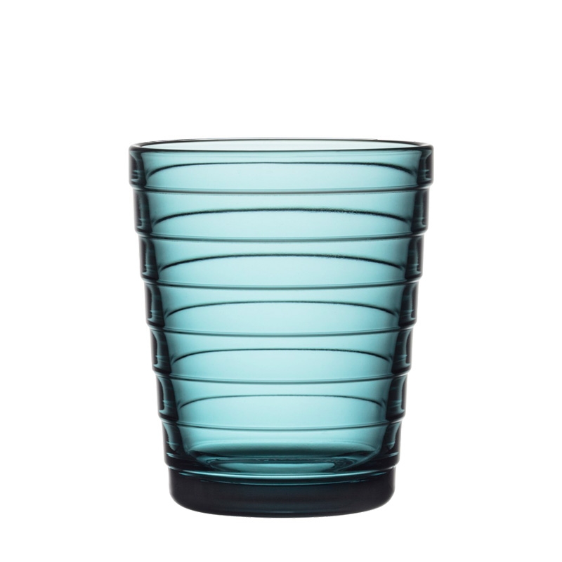 Aino Aalto glasses 0.22l, 2pcs, sea blue