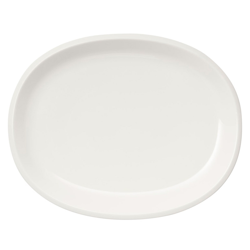 Oval serving plate Raami 35cm, white