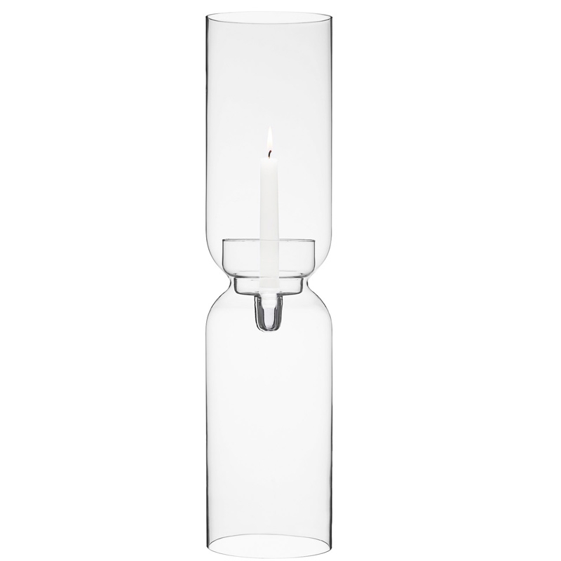 Lantern candlestick 60cm, clear