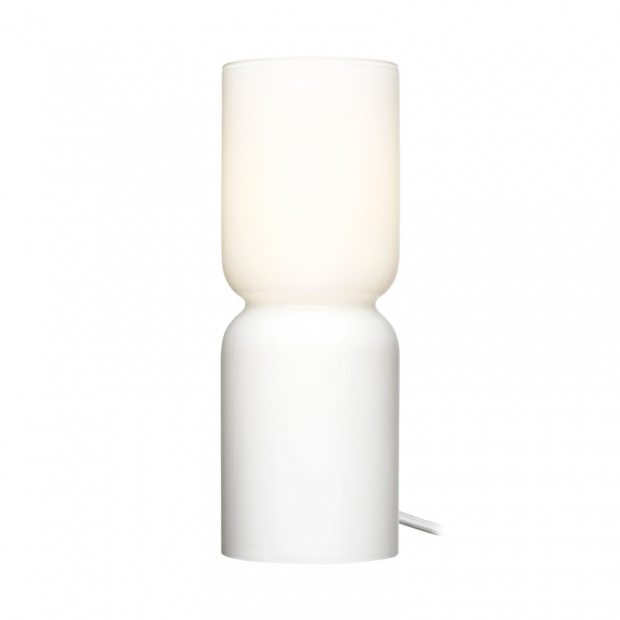 Lantern table lamp, 25cm, white