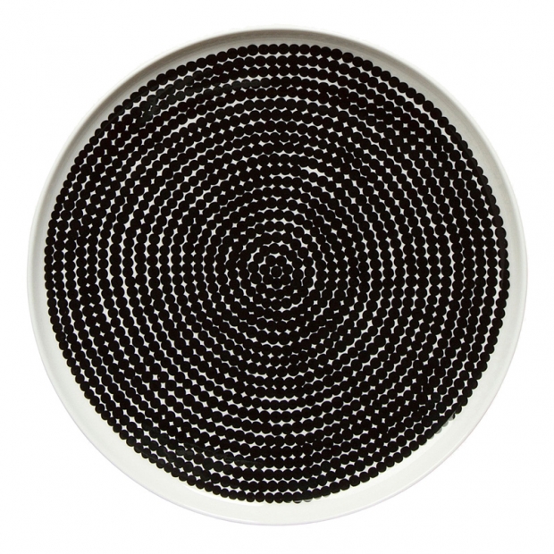 Oiva Räsymatto plate 25cm, black