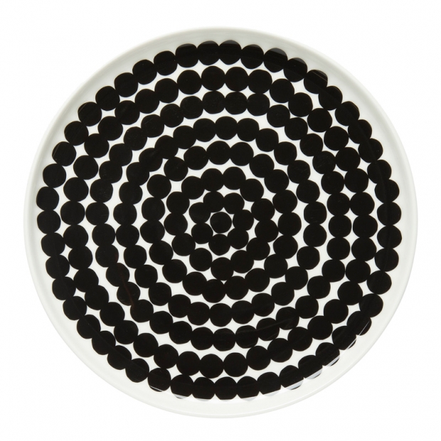 Oiva Siirtolapuutarha plate 20cm, black