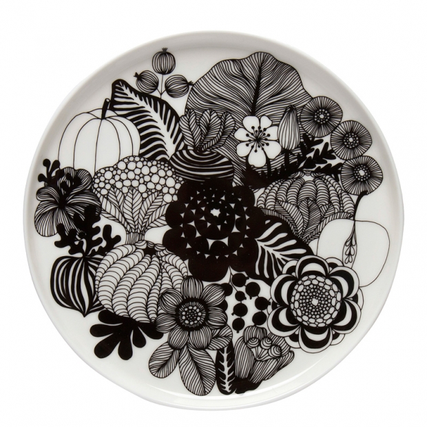 Oiva Siirtolapuutarha plate 20cm, black