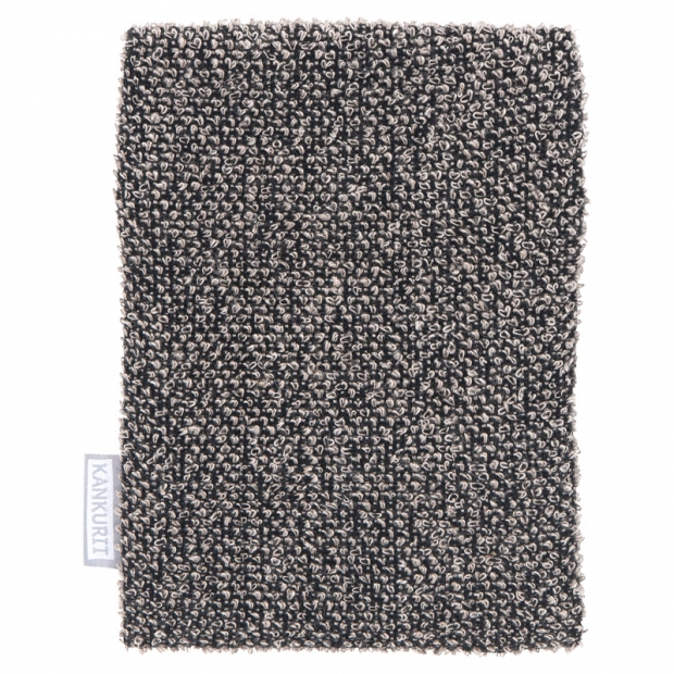 Kivi massage washcloth, dark grey