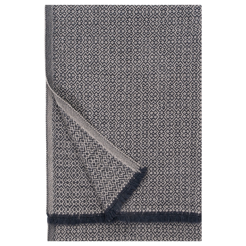 Merino blanket Koli 135x170, beige-black