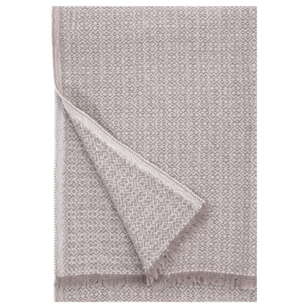 Merino blanket Koli 135x170, beige-white