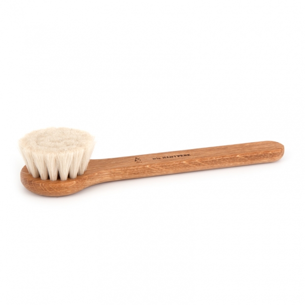 Goat hair facial massage brush