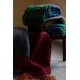 Mohérová deka Revontuli 130x170, zeleno-borůvková