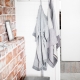 Towel Terva, gray-white