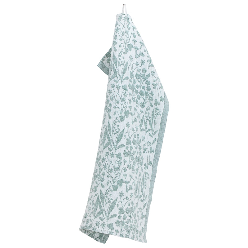 Linen tea towel Niitty 48x70, aspen green