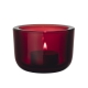 Valkea candlestick, cranberry