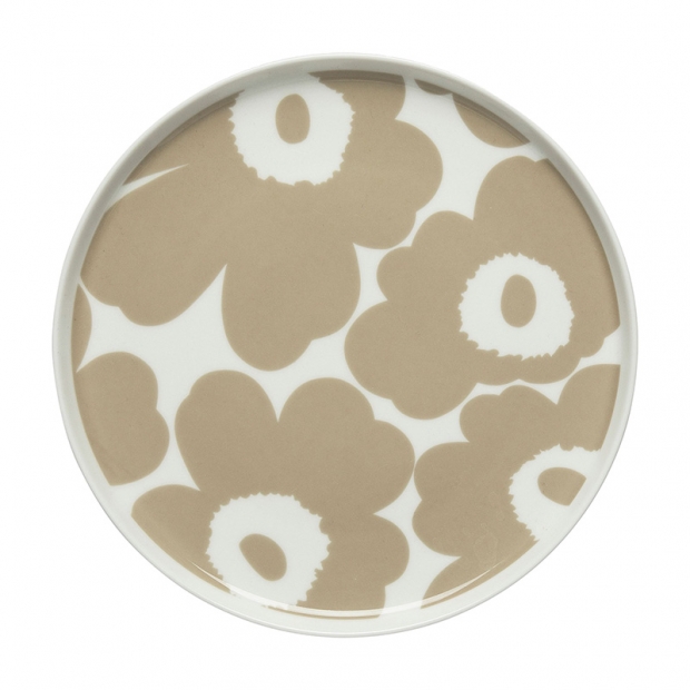 Oiva Unikko plate 20cm, light beige