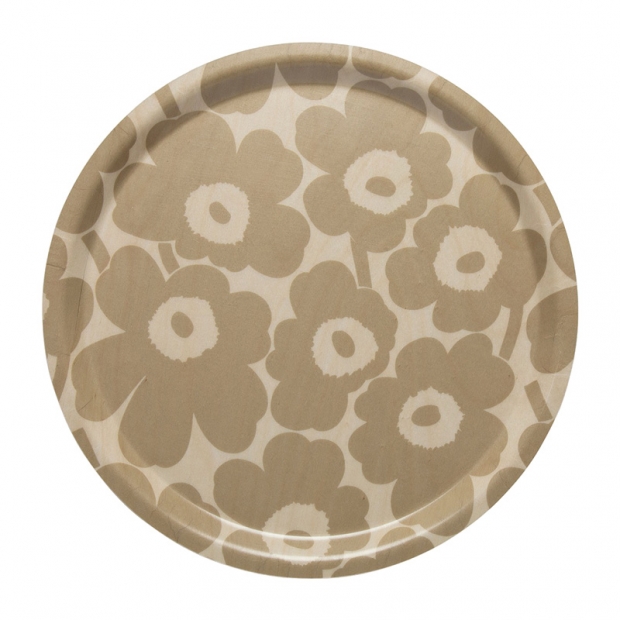 Mini Unikko tray 31cm, brown-beige