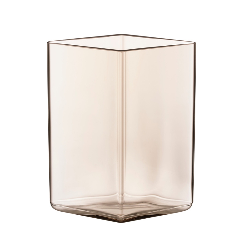 Ruutu vase 11.5x14, linen