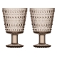Kastehelmi glasses 0.26l, 2pcs, linen