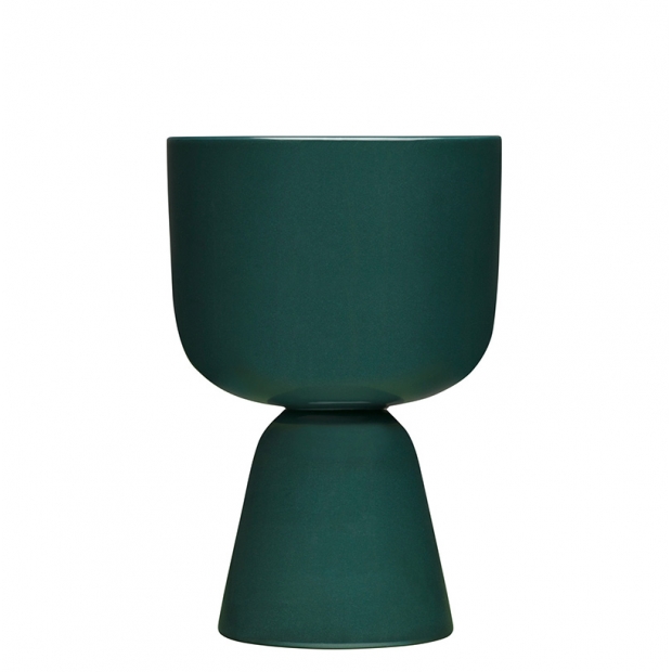 Nappula flower pot, low / green