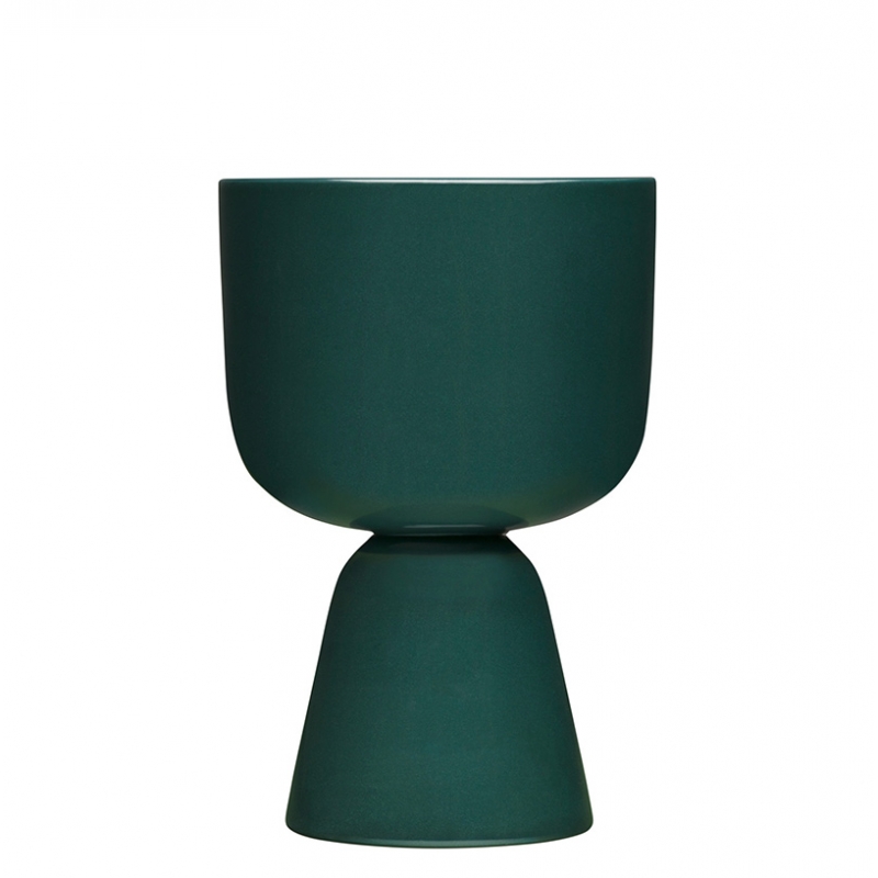 Nappula flower pot, low / green