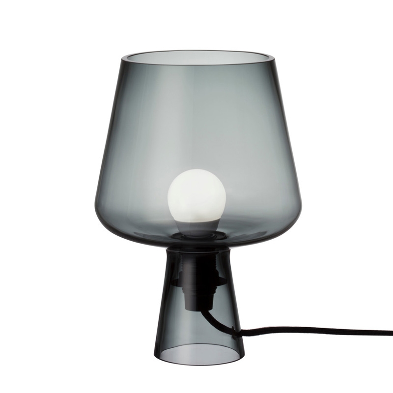 Stolní lampa Leimu 24x16,5cm, šedá