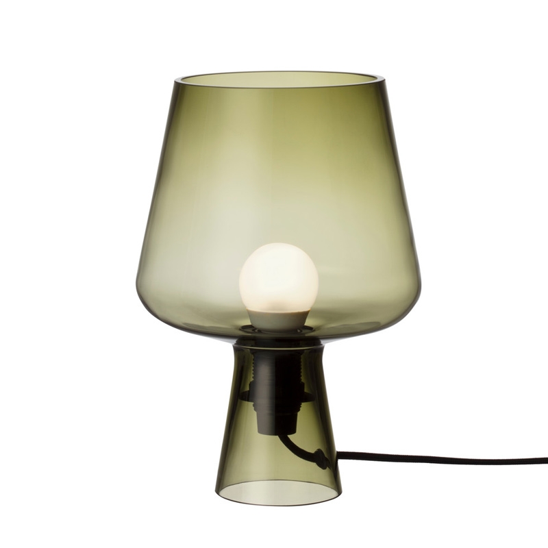 Stolná lampa Leimu 24x16,5cm, machová