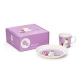 Snorkmaiden mug and plate set, purple