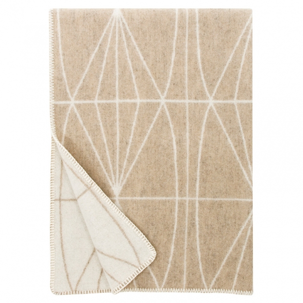Kehrä wool blanket 130x180, beige