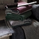 Terva towel, black-gray-green aspen
