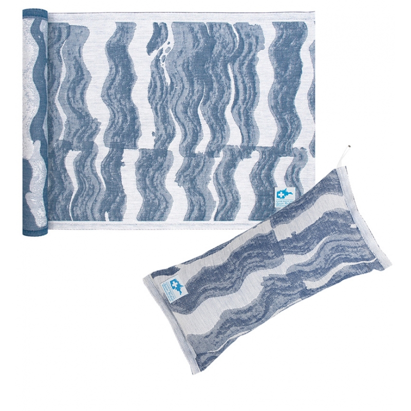 Aallonmurtaja reclining sauna set, blue