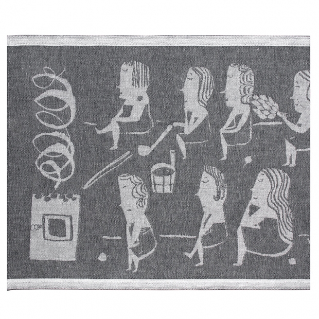 Sauna mat Naisten 46x60, dark gray