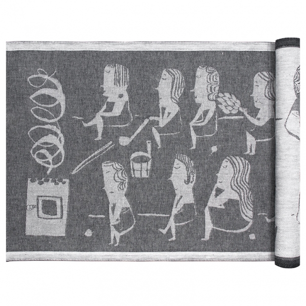 Sauna mat Naisten 46x150, dark grey