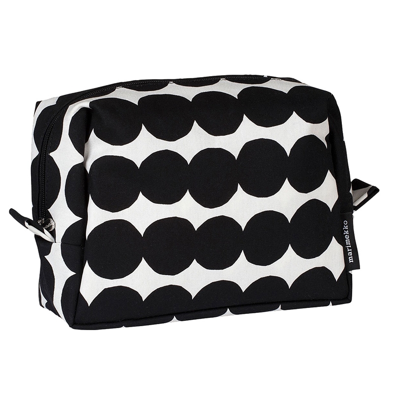 Vilja Räsymatto cosmetic bag, black-white