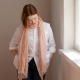 Lempi scarf, linen / cinnamon