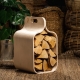 Carrier wood storage box, birch