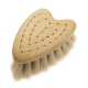 Heart goat hair massage brush for children