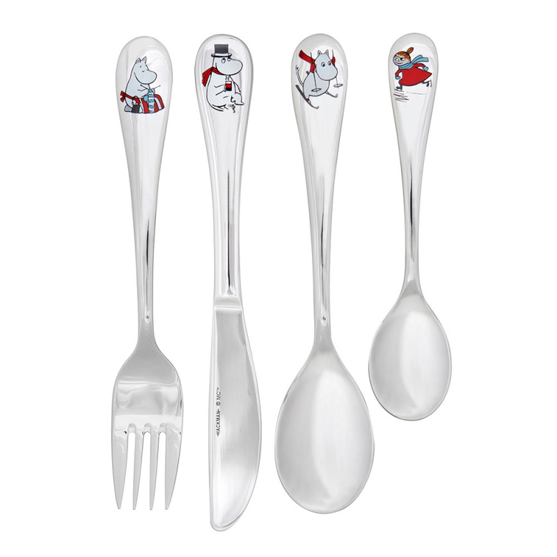 Moomin Winter children's cutlery, 4 pcs.