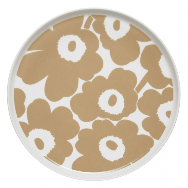 Oiva Unikko plate 25cm, beige