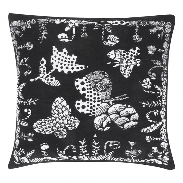 Ruut pillowcase 45x45, black-white