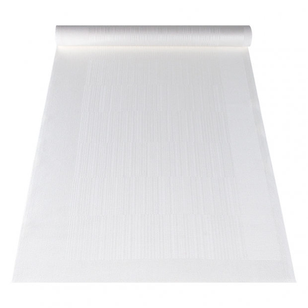 Linen runner Viiva 48x150, white