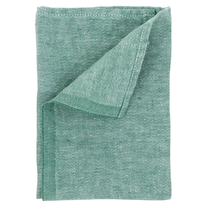 Linen napkin Usva 47x47, green aspen