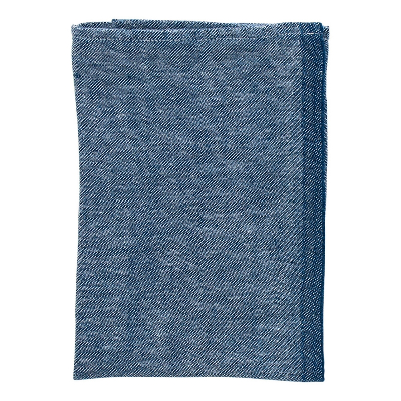 Linen napkin Usva 47x47, dark blue