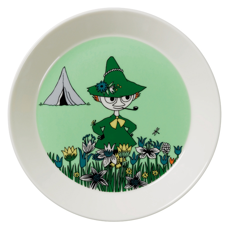 Snufkin plate 19cm, green