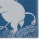 Osuška Moomin 70x140cm, modrá