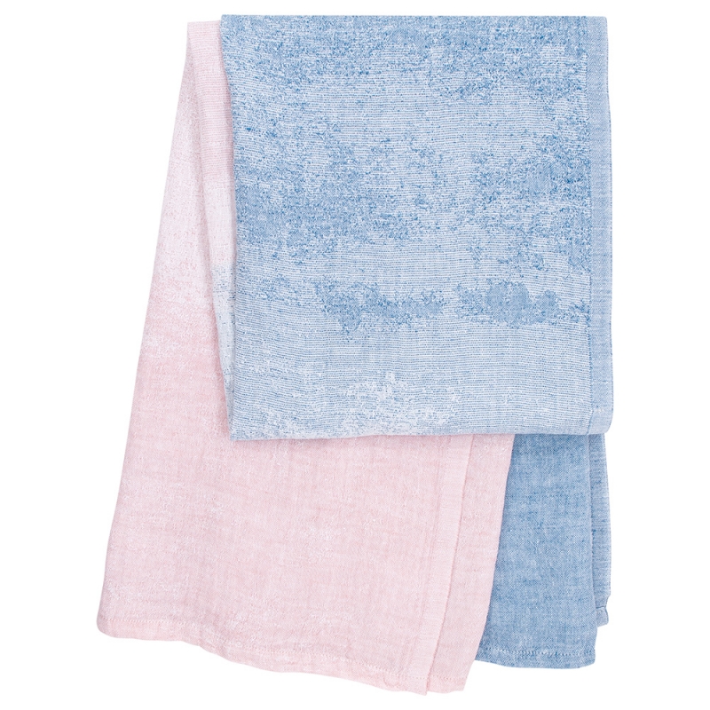 Saari towel, blue-pink