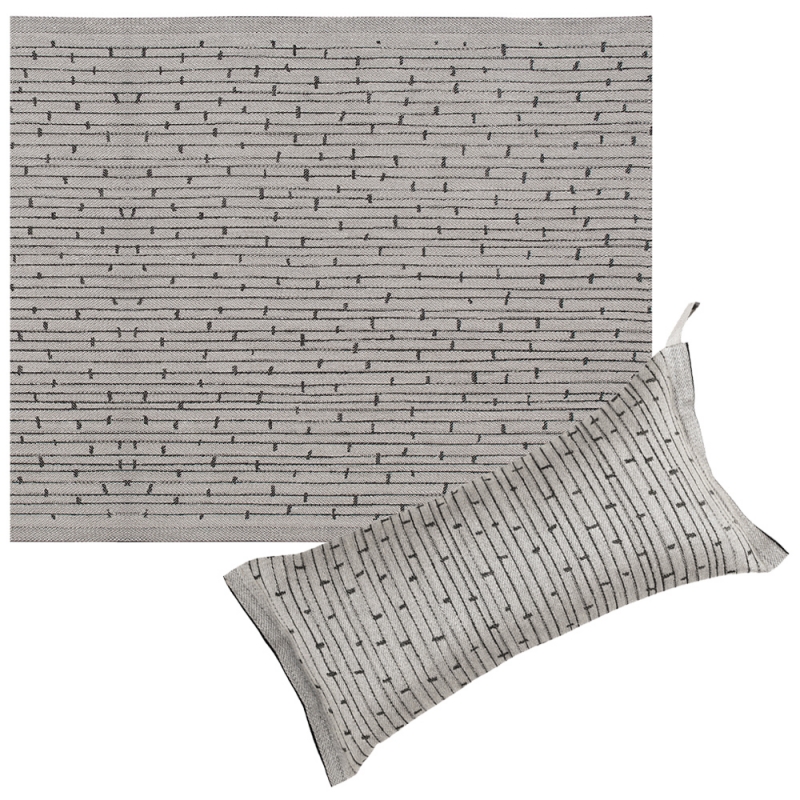 Metsä seating sauna set, linen-black