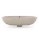 Soft60 countertop washbasin, polar white