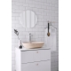 Soft60 countertop washbasin, polar white