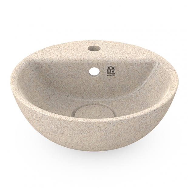 Soft40 washbasin, polar white / with tap hole