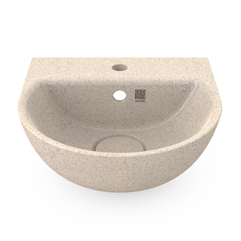 Soft40 washbasin, polar white / wall-mounted with tap hole