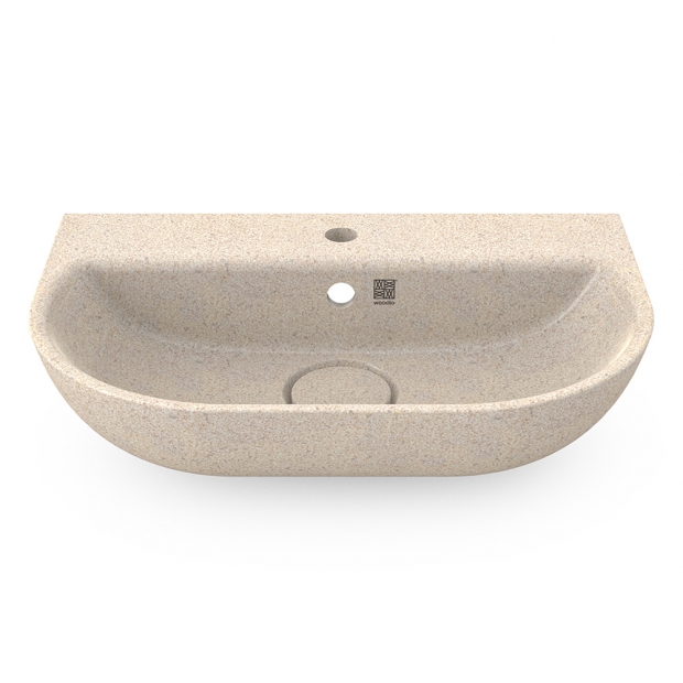 Soft60 washbasin, polar white / wall-mounted with tap hole